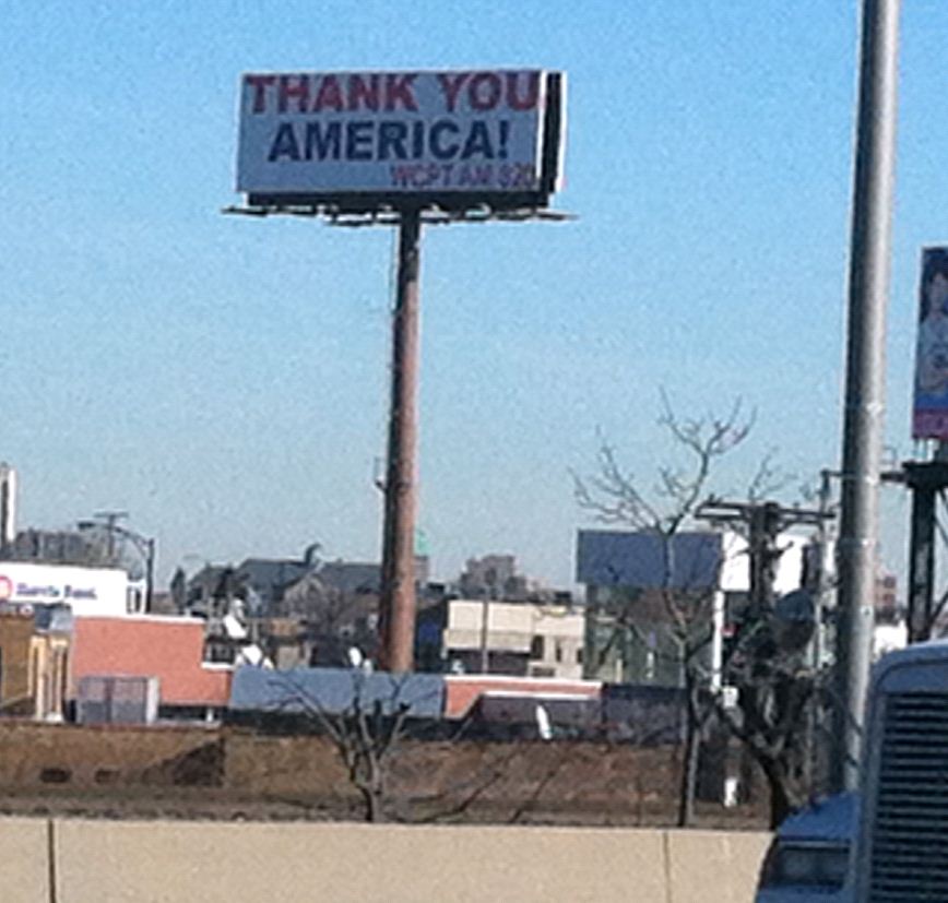 Billboard - Chicago - Thanks America