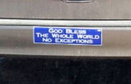 Bumper Sticker - Elgin IL - whole world