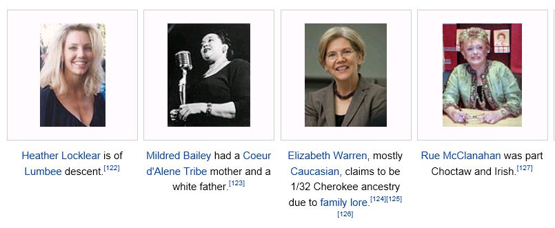 Elizabeth Warren Wikipedia White Native Americans photos