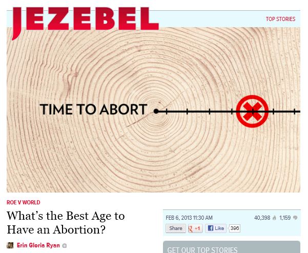 Jezebel - Best time to abort