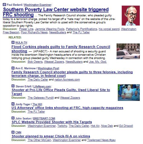 Memeorandum SPLC Wash Shooter 2-7-2013