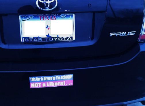 Bumper Sticker - Seabrook TX - Prius Economy