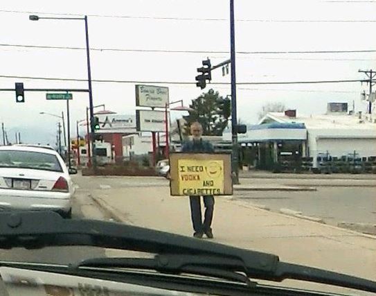 Sign - Denver - Need vodka