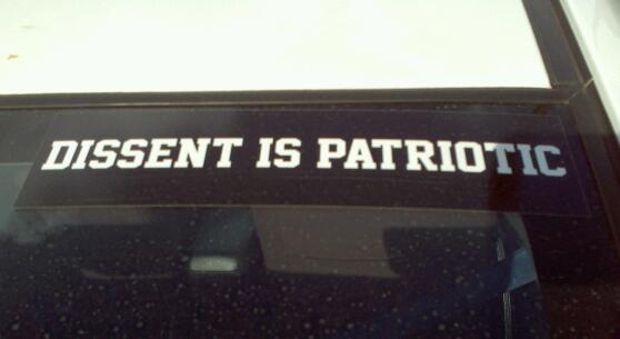 Bumper Sticker - Longmont Co - Dissent Is Patriotic