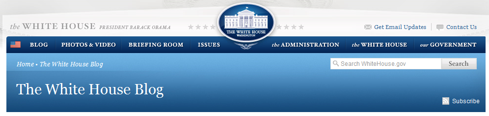 White House Blog Banner