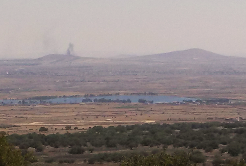 Golan Heights Wind Farm - View of Syria