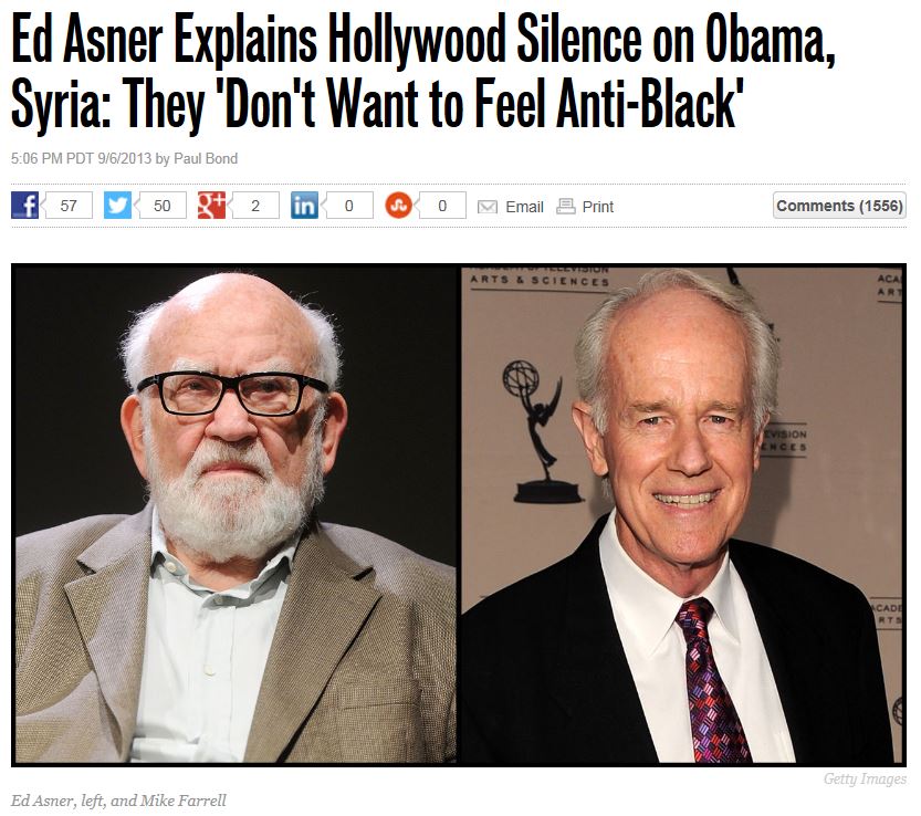 Hollywood Reporter Asner Syria