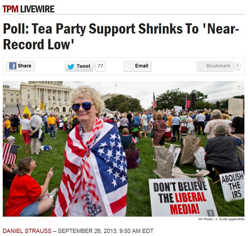TPM Gallup Tea Party 9-26-2013