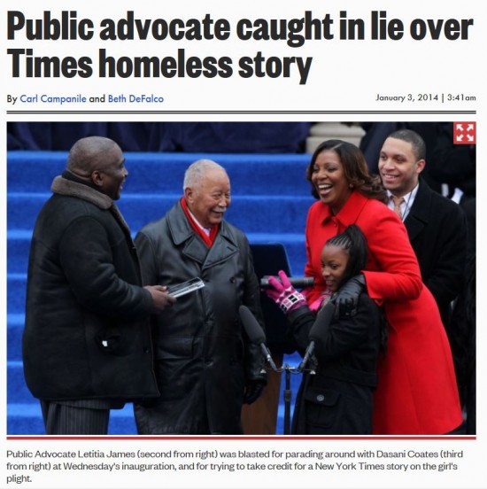 NY Post Letitia James caught in lie