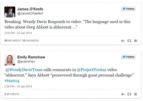 Wendy Davis re Abbott Battleground Texas comments