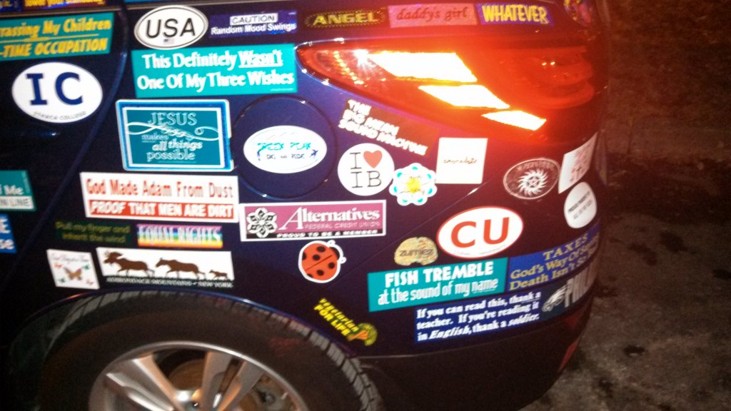 Bumper Stickers - Ithaca - All Over 3