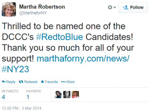 Martha Robertson Red To Blue Tweet 3-3-2014