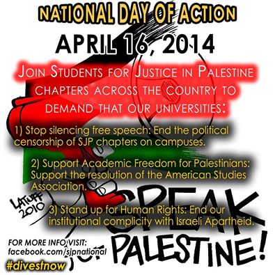 SJP National Day of Action April 16 2014