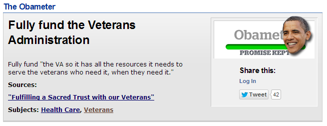 Obama Fully Fund Veterans Administration PolitiFact