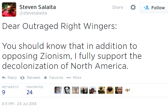 Twitter _ stevesalaita_ Dear Outraged Right Wingers_ You Decolonization of North America