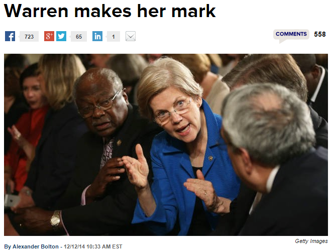 The Hill Elizabeth Warren Makes Her Mark