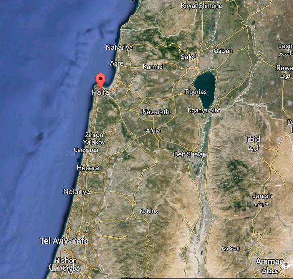 Haifa Country Satellite Map