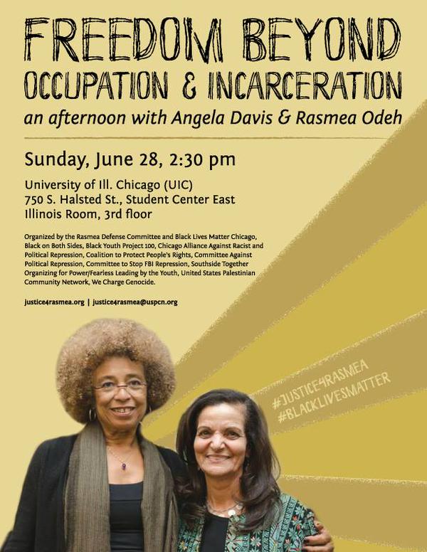 Rasmea Odeh Angela Davis Event Poster