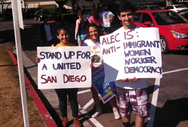 ALEC Protest San Diego Anti-Immigrant