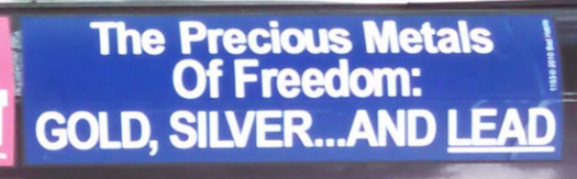 Bumper Stickers - Ithaca - Metals of Freedom Close up