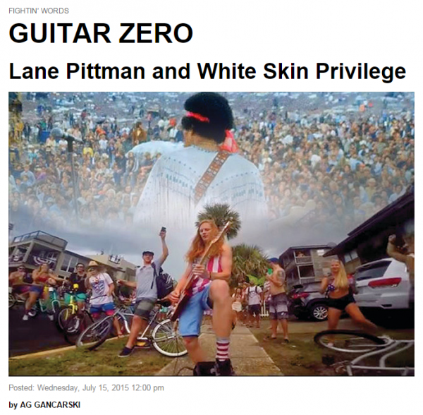 Lane Pitmann Folio Mag White Skin Privilege