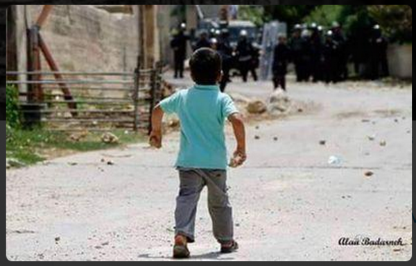 Palestinian Child Participate in Clashes with Israel Twitter - original