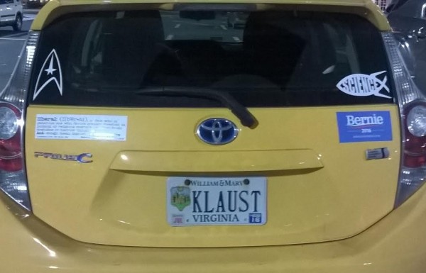 Bumper Sticker - Charlottesville VA - Liberal Definition Full Vehicle
