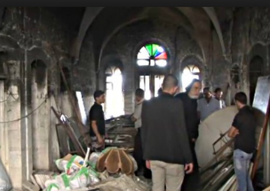 Arson Attack at Monastery in Bethlehem, Sept. 2015