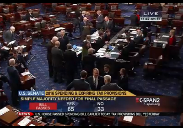 Omnibus Bill 12-18-2015 Senate vote