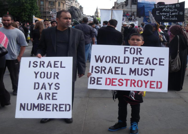 Protest, World Peace destroy Israel