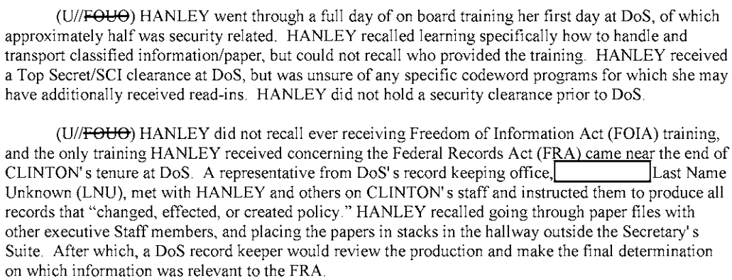 Hanley Hillary Clinton Emails