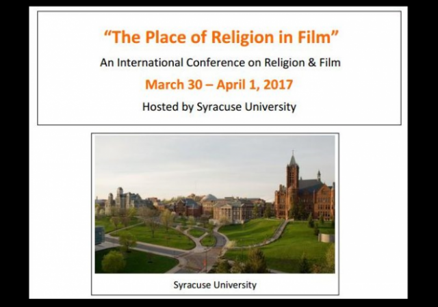 Syracuse Symposium Place of Religion in Film w border