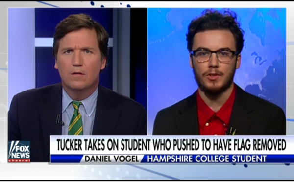 http://insider.foxnews.com/2016/11/21/tucker-carlson-hampshire-college-student-removal-american-flag-burning