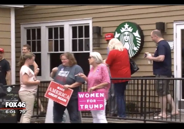 http://myfox8.com/2017/06/25/trump-supporters-stage-sit-in-at-nc-starbucks-after-woman-claims-she-was-mocked-for-wearing-trump-t-shirt/