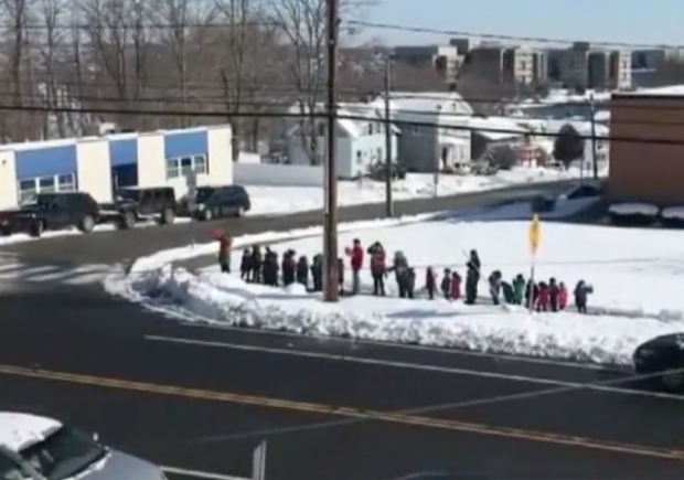 Kindergarteners-Taken-Outside-to-Protest