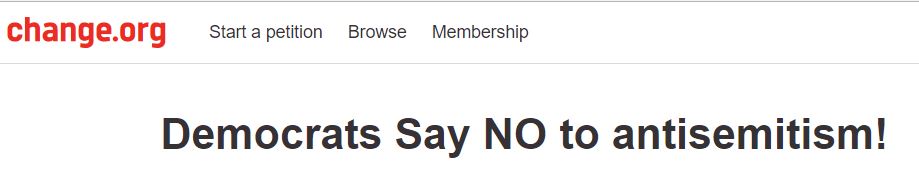 https://www.change.org/p/democratic-national-committee-democrats-say-no-to-antisemitism