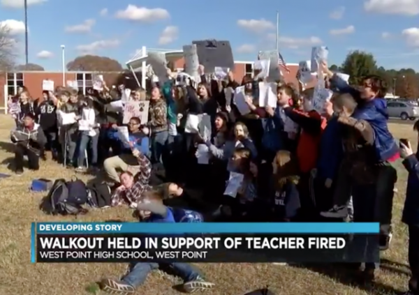 https://www.nbc12.com/2018/12/07/students-hold-walkout-after-west-point-teacher-fired/?fbclid=IwAR12_HYZhECDOP5FeyRnm_Q7-x-PJTfoT3KQiJ6RTYlkuPiEgKImmlQuL38