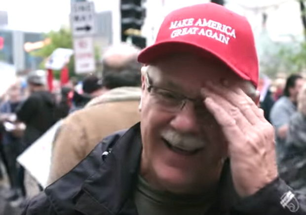 VIDEO Protester Spits On Trump Supporters Face Outside Minneapoli