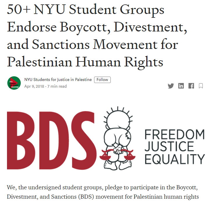 https://medium.com/@nyusjp/50-nyu-student-groups-endorse-boycott-divestment-and-sanctions-movement-for-palestinian-human-c27786ddc233