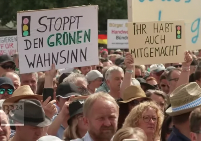 Germany climate green energy heating law protests